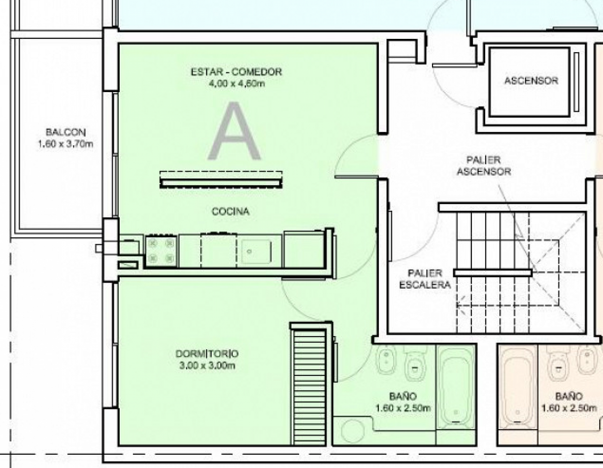 Venta Departamento 1 dormitorio en Buenoas Aires 1079